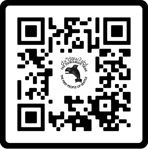 QR Code in black and white that links to the Real Rent website